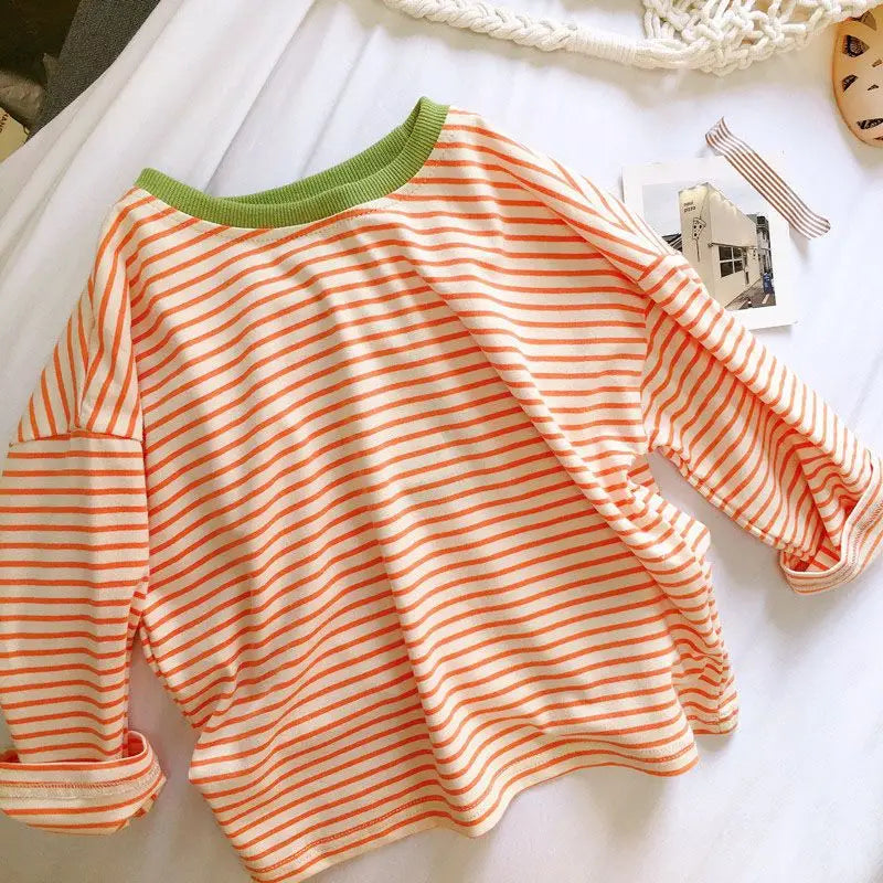 Striped Long Sleeve Baby Tee
