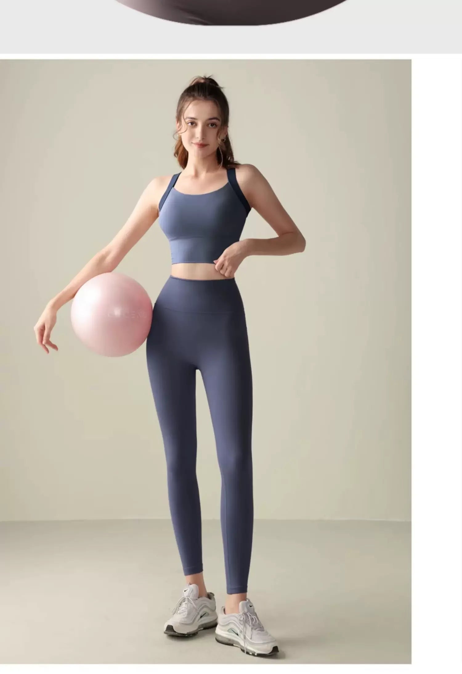 Women's One-Cup Sports Bra Shockproof Anti-Sagging for Running High-Intensity Yoga Fitness Wear Beautiful Back Design