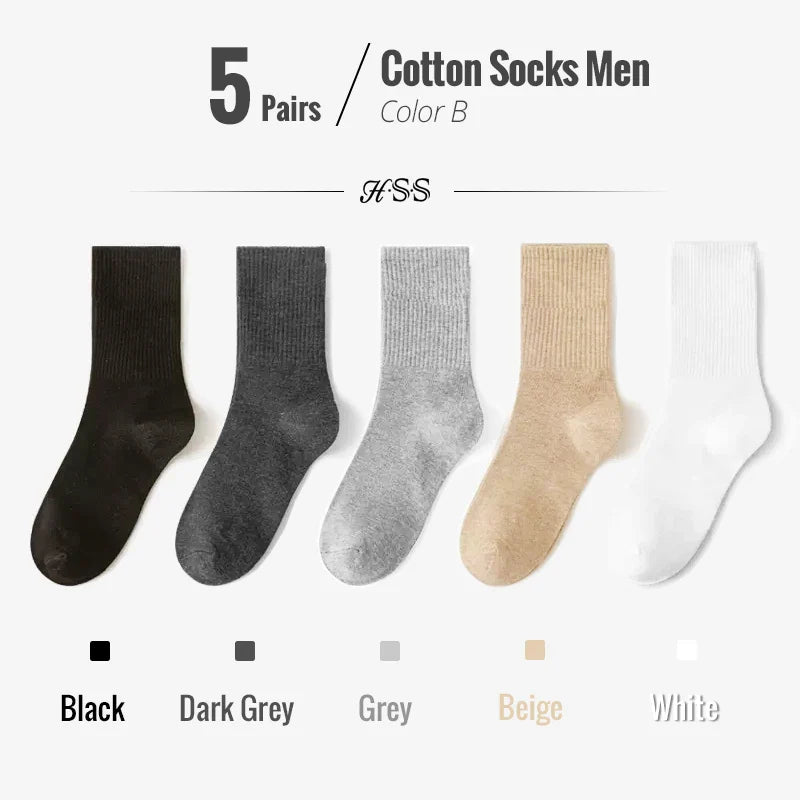 Combed Cotton Business Crew Socks