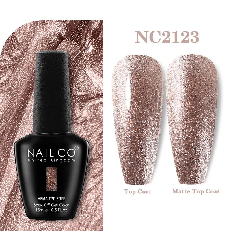 NAILCO 333 Colors Gel Nail Polish Semi Permanent Varnishes Nails Art Design Hybrid Soak Off Top Base Coat UV Gel Manicure 15ml