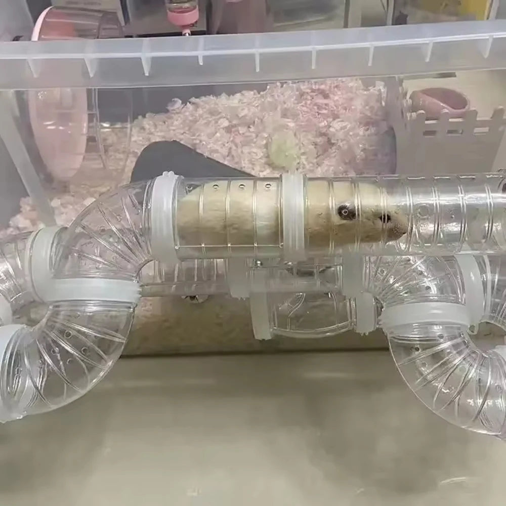 Pipeline Accessories DIY Set  Hamster Cage Renovation External Pipeline Tunnel Small Pet Supplies Toy