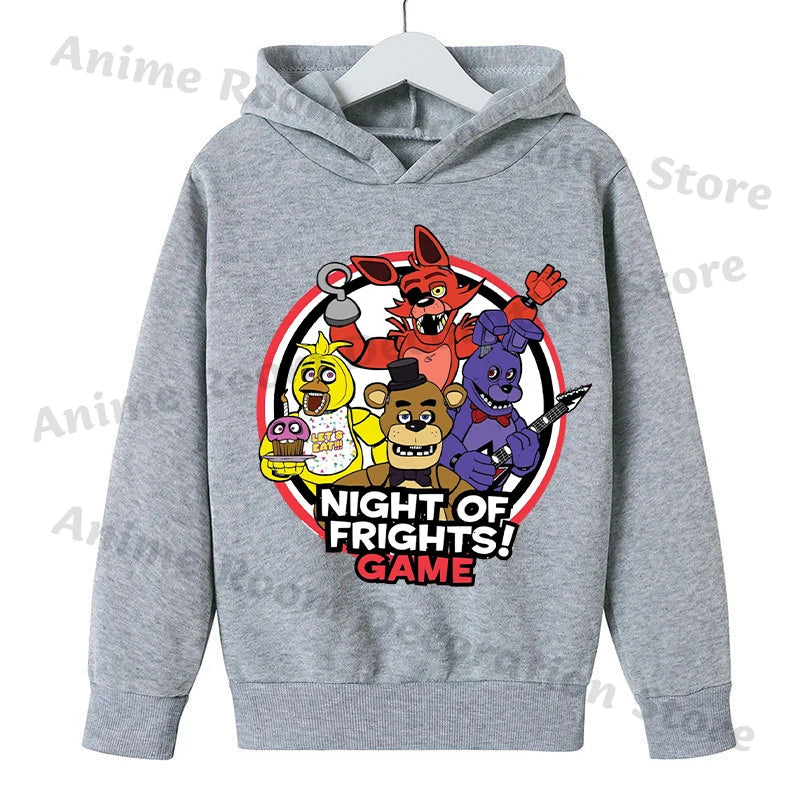 Kids Cartoon Sporty Pullover Hoodie