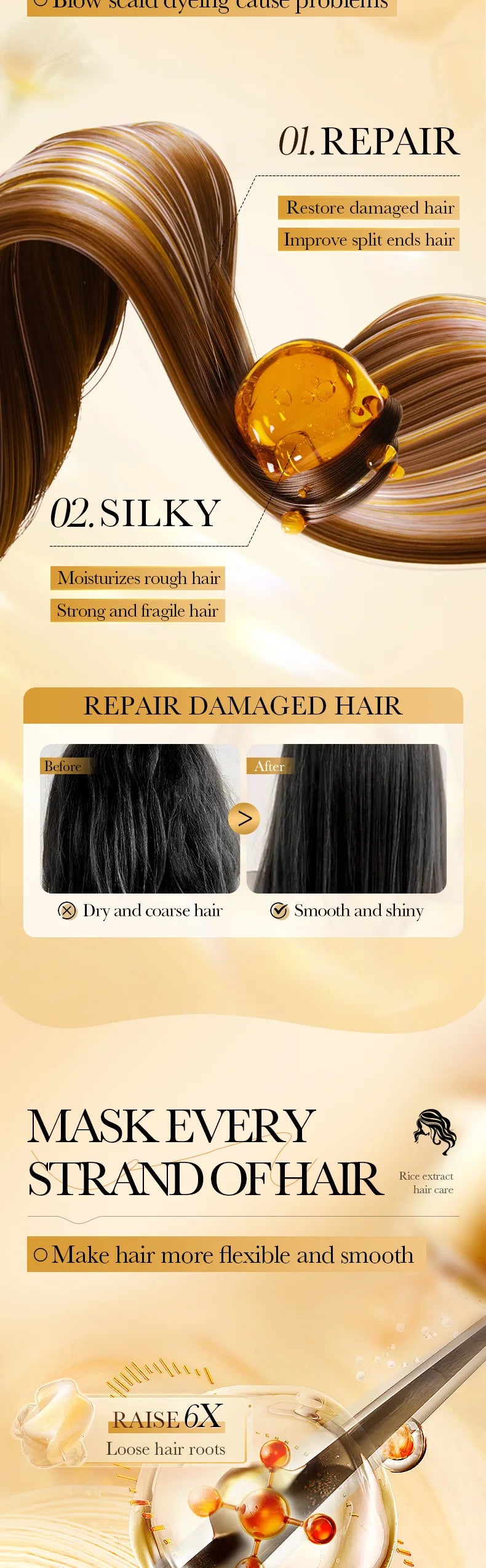 Rice Keratin Instant Repair Mask