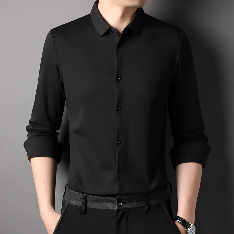 Mulberry Silk Blend Slim Shirt
