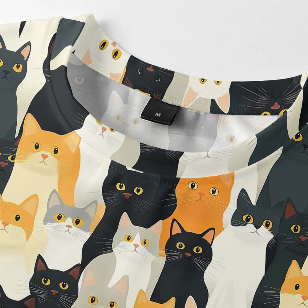 Black Bats Cute Cats Kitty Men Tank Top Gym To Street Sleeveless Bold Color Breathable Training Fit Vest Muscle Fitness Clothing