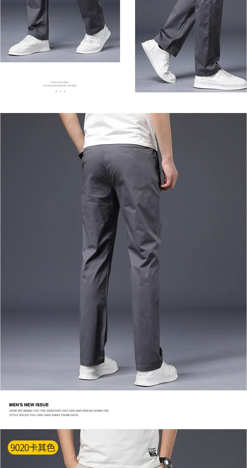 Everyday Stretch Straight Cotton Pants