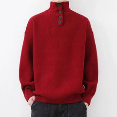 Sweater Men's Winter Turtleneck Base Layer Warm Thickened Wool Pullovers