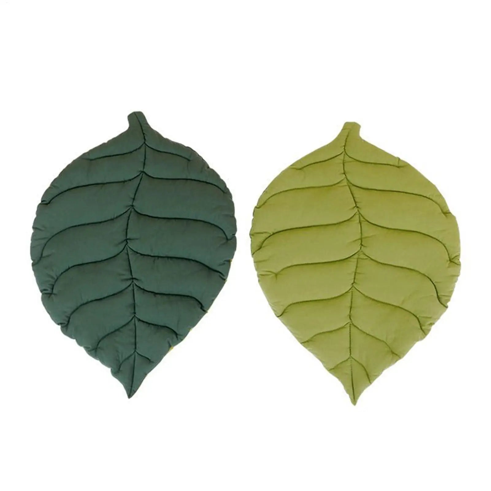 Leaves Shaped Pet Bed Reversible Soft Washable Non Slip Cushion For Cats Dogs Indoor Travel Camping Comfortable Cozy Cooling Mat