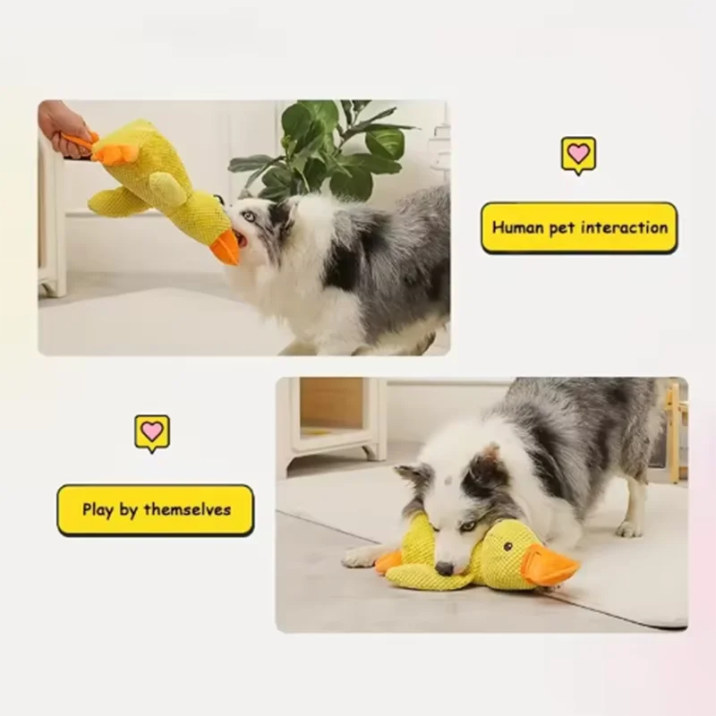 Cuddly Yellow Duck Squeak Toy