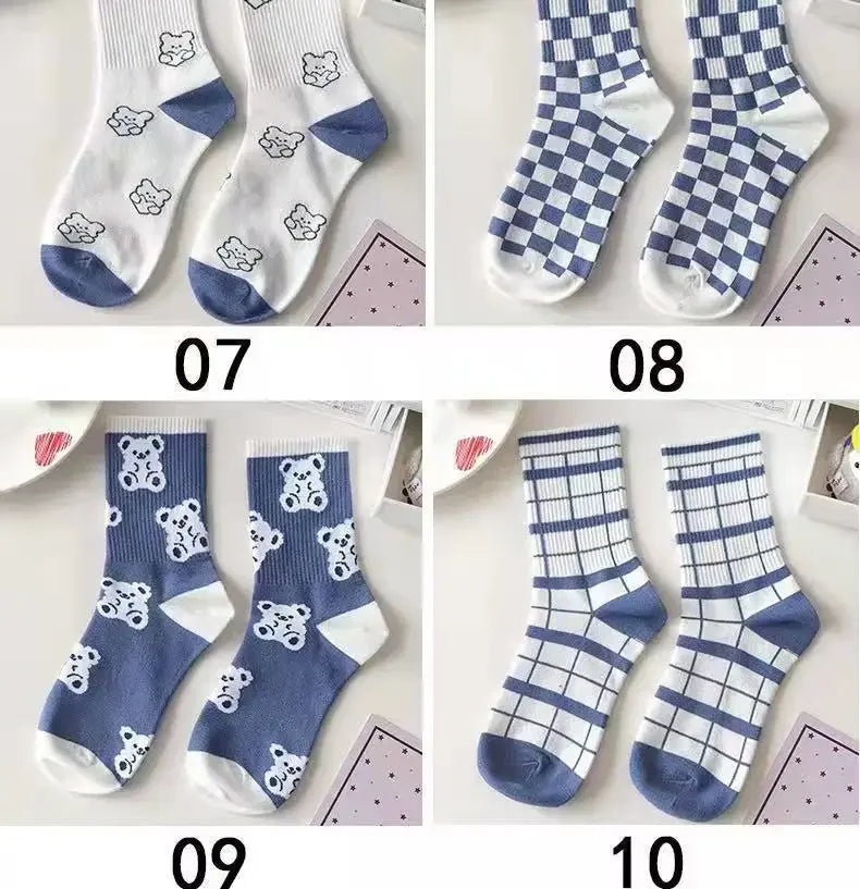 Striped Plaid Sport Socks