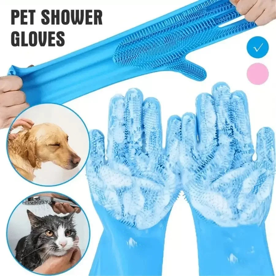 Silicone Shampoo Massaging Glove