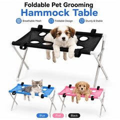 Pet Grooming Bed Portable Detachable Pet Bath Hammockstand Soft Breathable Mesh Support Rack Pet Drying For Cats And Small Dogs