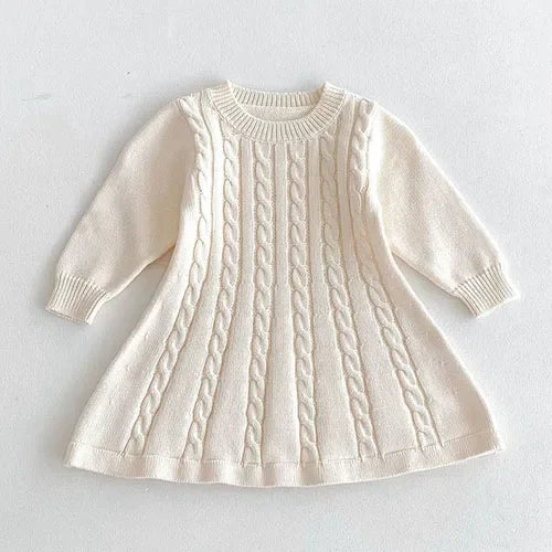 Knitted Princess Party Girls Dress