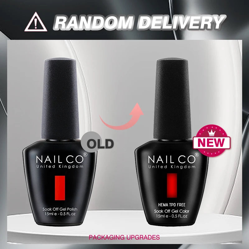 NAILCO 2025 Hot 15ML Gel Nail Polish Nails Semi-permanent UV Varnish High Quality Glass Bottle Nail Art Polish For Manicure