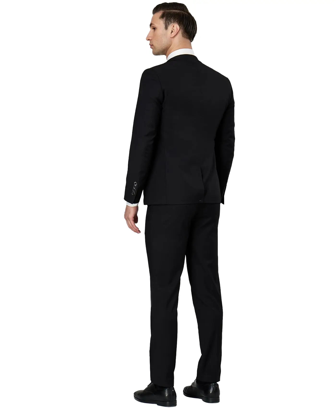Men’s Regular-Fit Formal Suit Set – Tuxedo Jacket & Trousers