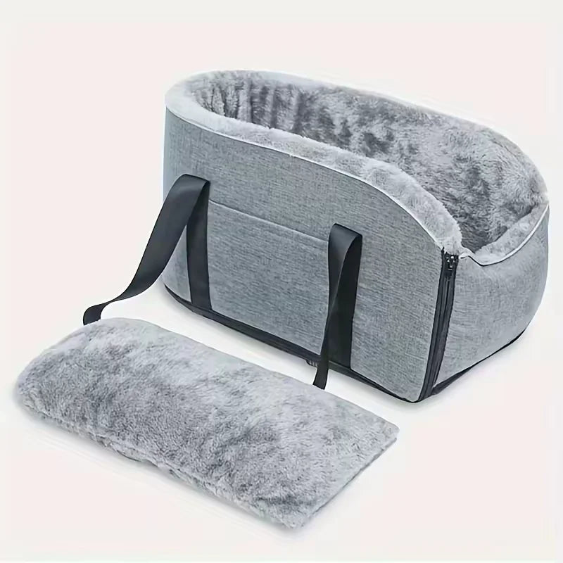 Safe Travel Pet Car Seat with Detachable Armrest Pillow Lift Seat Safety Buckle and Central Control Fo Dogs Cats Pet Supplies