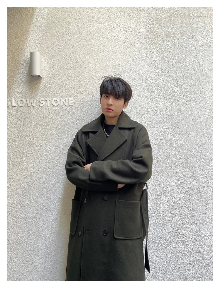 Winter Woolen Long Trench Coat