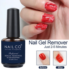 NAILCO 15ml Magic Remover Nail Gel Polish Remover UV Gel Polish Fast Remove Semi Permanent Varnish Polish Cancel Glue Gel Polish