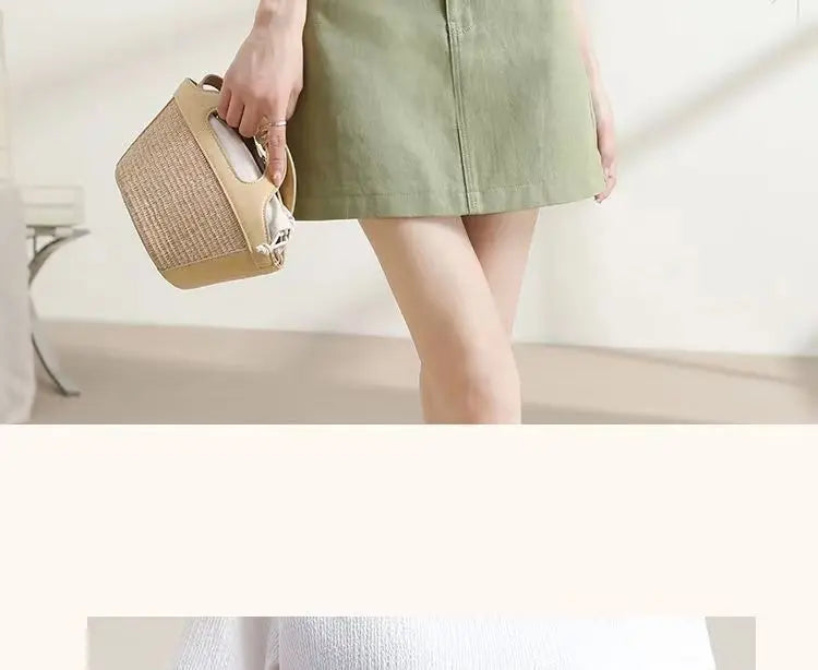 Modern High Waist Mini Skirt
