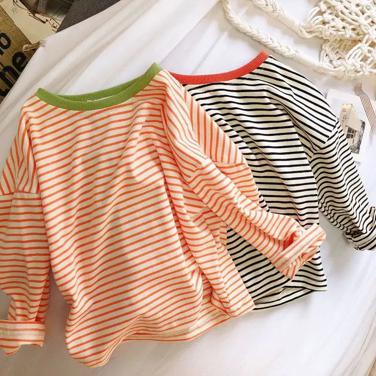 Striped Long Sleeve Baby Tee