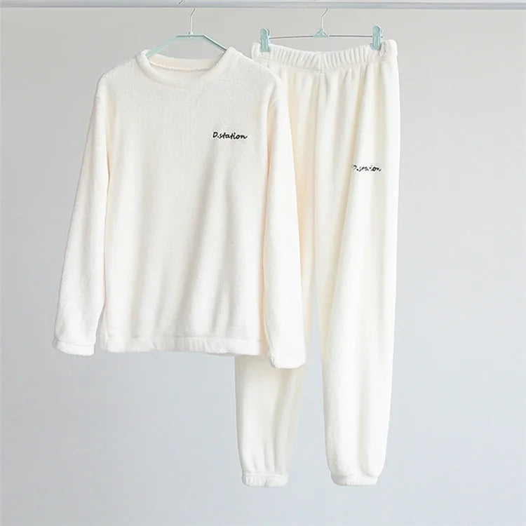 Thick Coral Fleece Pajama Set