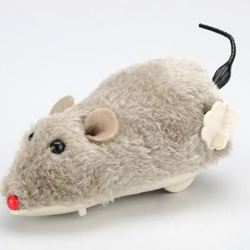 Lifelike Plush Running Mouse Toy