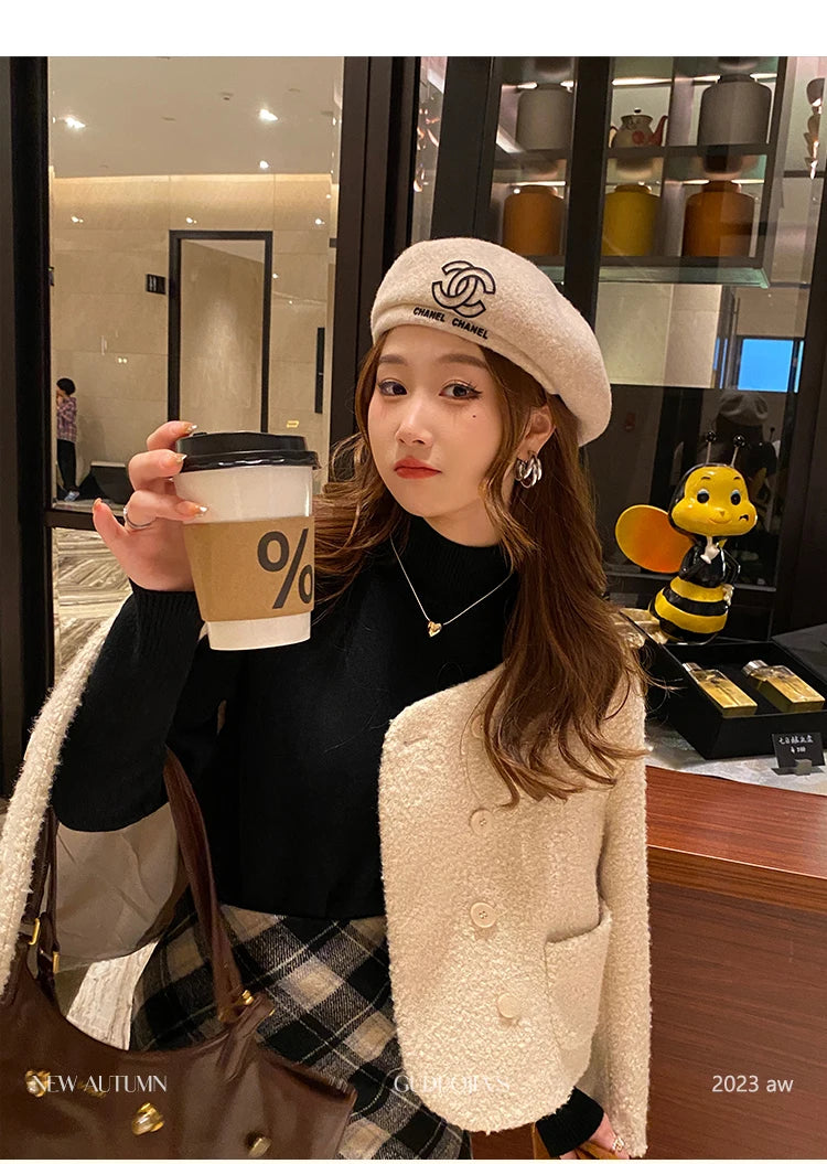 Thermal Turtleneck Fleece Knit Pullover