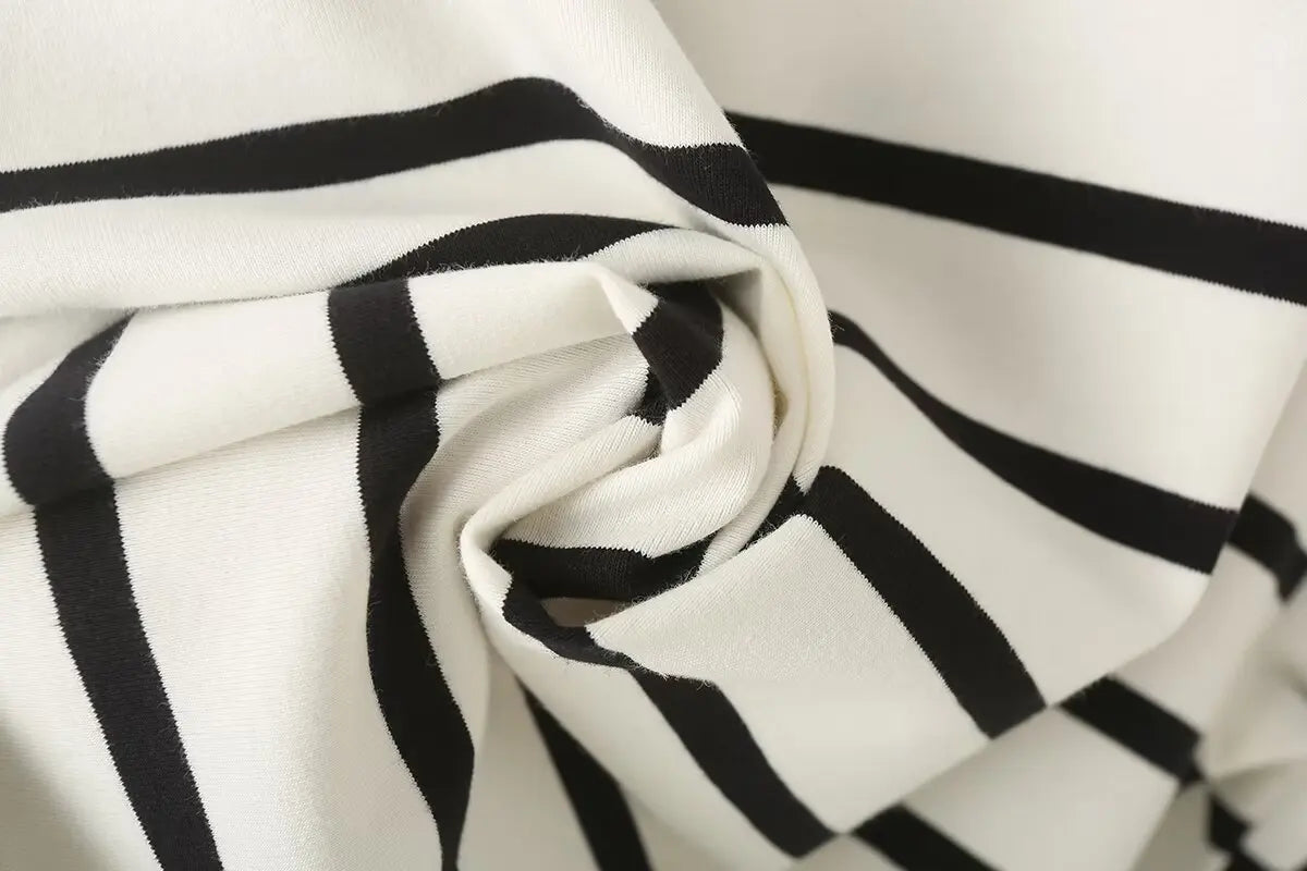 Striped Cotton Summer Tee Women