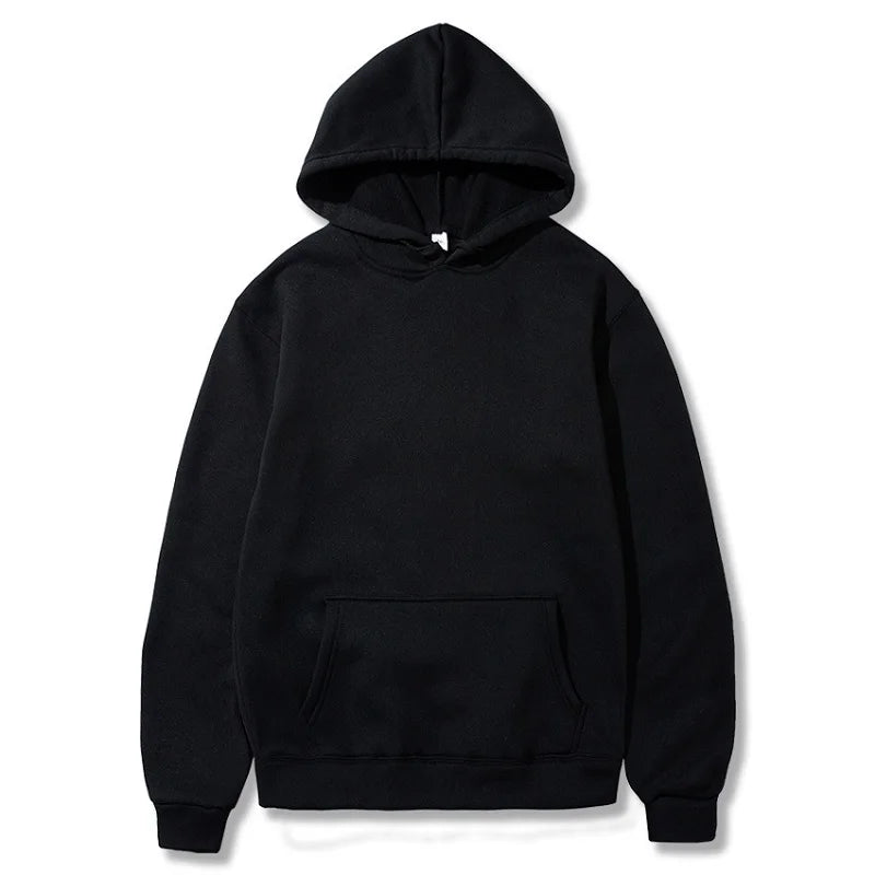 Blank Fleece Pullover Hoodies Unisex Wholesale Hip Hop 11 Color Hooded Sweatshirt Men Cheap Fashion Black Hoodie For Men