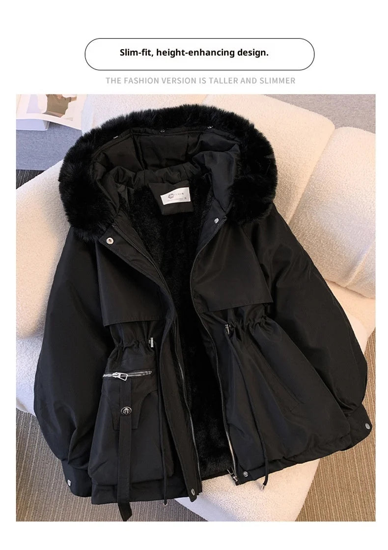 Fleece Lined Hooded Winter Puffer