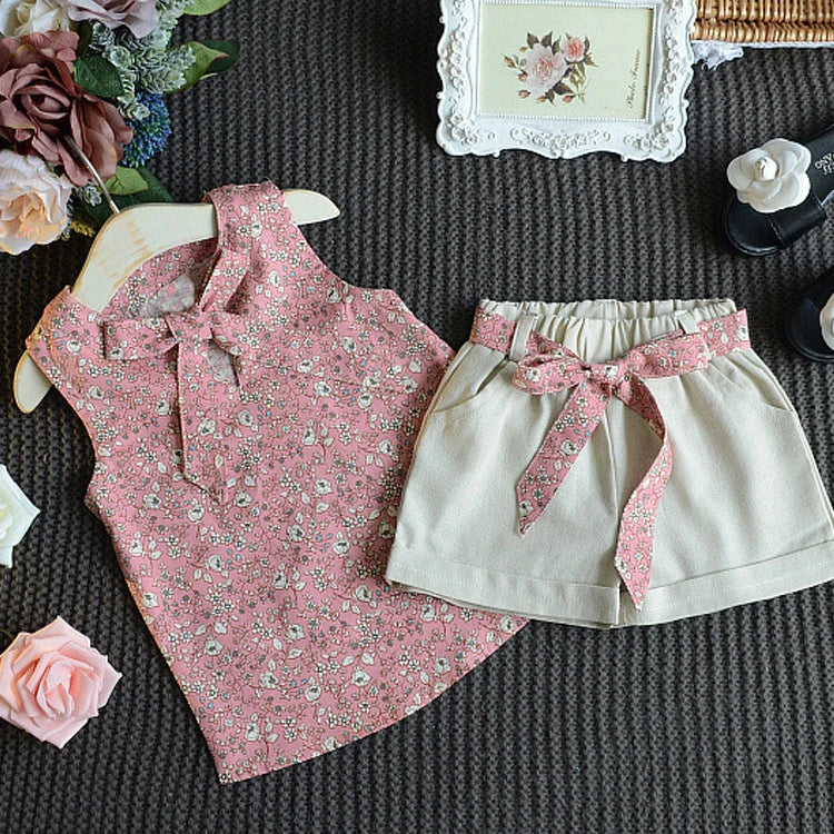 Sunny Sleeveless Baby Girl Set