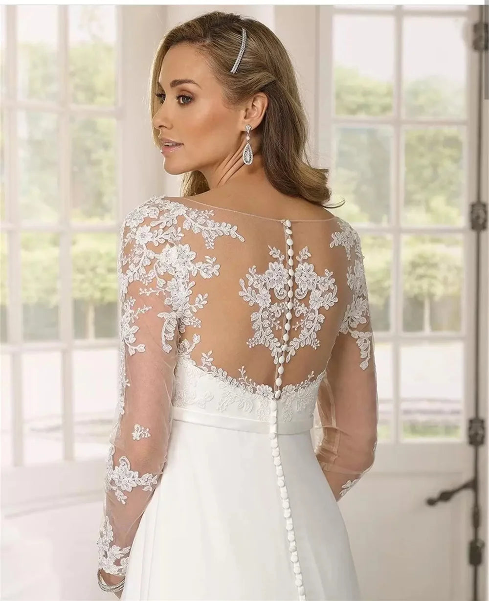 Maternity Boho Lace Wedding Gown