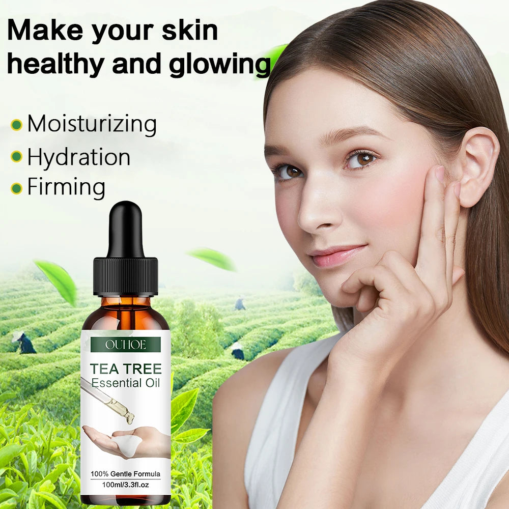 Natural Tea Tree Oil Moisturizing Facial Body Feminine Skin Care Skin Repair Moisturizing Aromatherapy Pure Massage Essential Oi