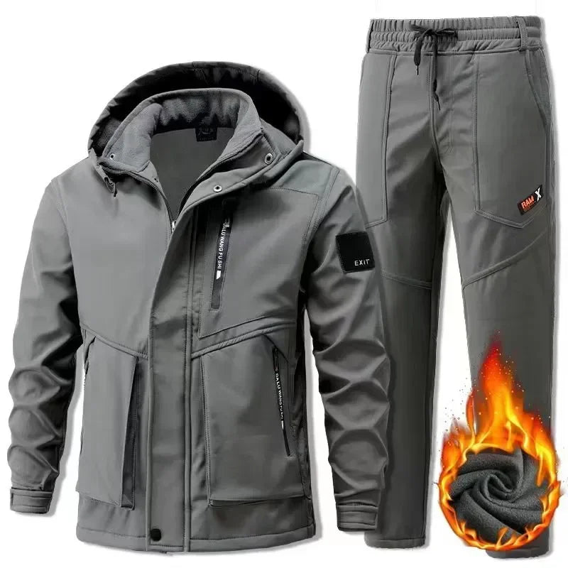 Winter Padded Hiking Jacket Suit