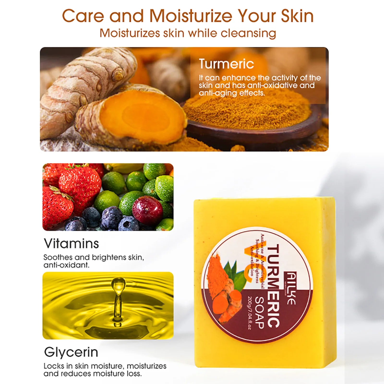 Organic Turmeric Brightening Skincare Kit