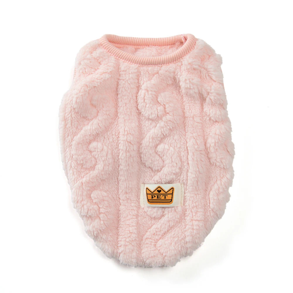 Soft Fleece Pet Vest Swater for Small Dogs Cats Autumn Winter Warm Puppy Clothes Pullover Chihuahua Rabbit Costume Pet Apparel
