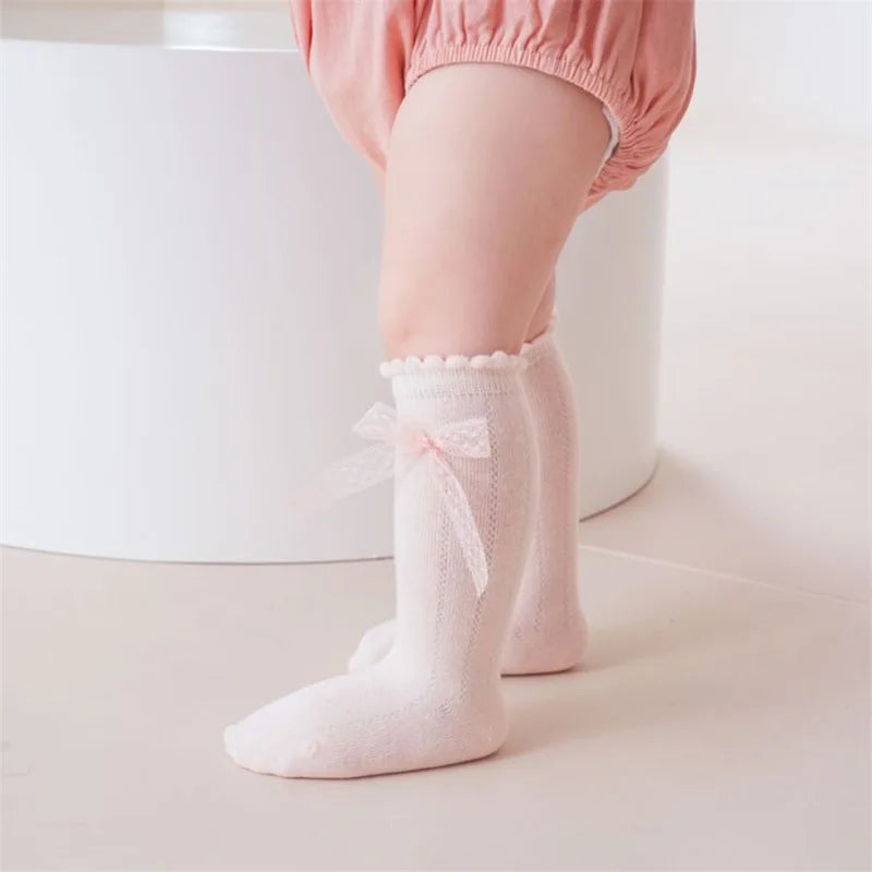 Princess Lace Bow Baby Socks