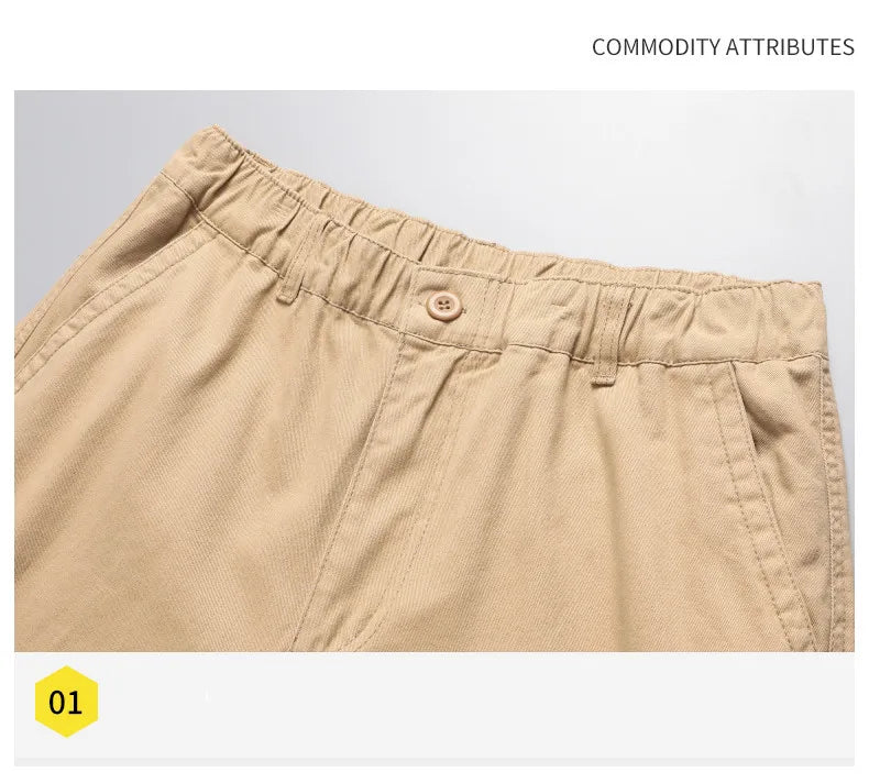 Loose Cotton Tactical Cargo Pants