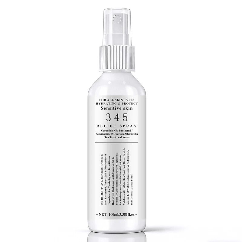 345 Skincare Set With Eye Cream Moisturizing Cream Relief Spray Hydrating Soothing Brightening For All Skin Types Sensitive Skin