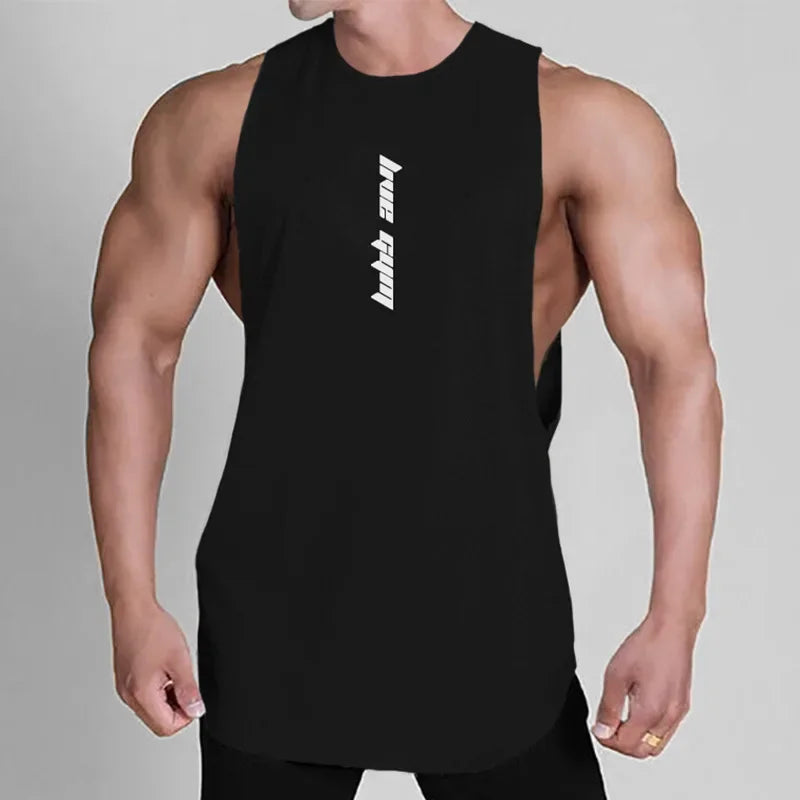 Men's Gym Clothing Summer Casual Tank Top Bodybuilding Sleeveless Shirt Sports Quick Dry Fitness Vest Workout Running Undershirt