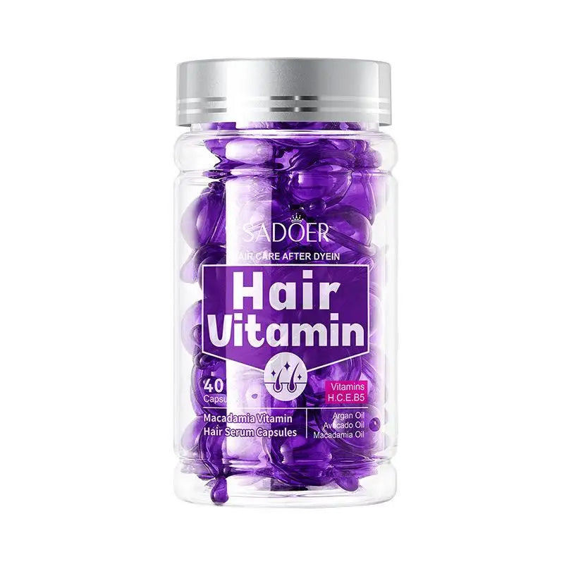 Hair Care Essence Capsules Bee-Infused For Women & Men Hair Care Oil Smooth Repair Damaged Hair Treatment Serum,Vitamin A,E,H,B5