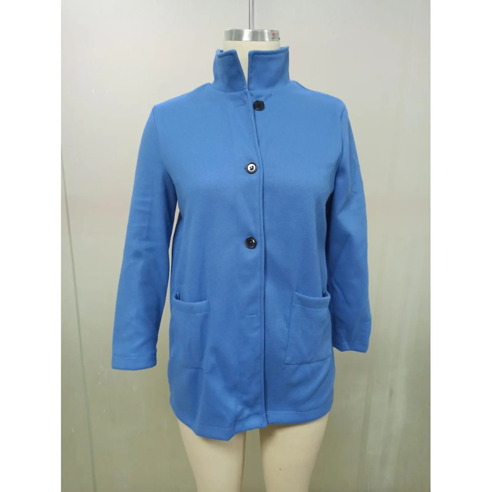 Womens Wool Cardigan Coats With Pockets Ladies Lapel Long Jacket Coat Fashion Solid Casual Winter Jackets for Women Plus Coat