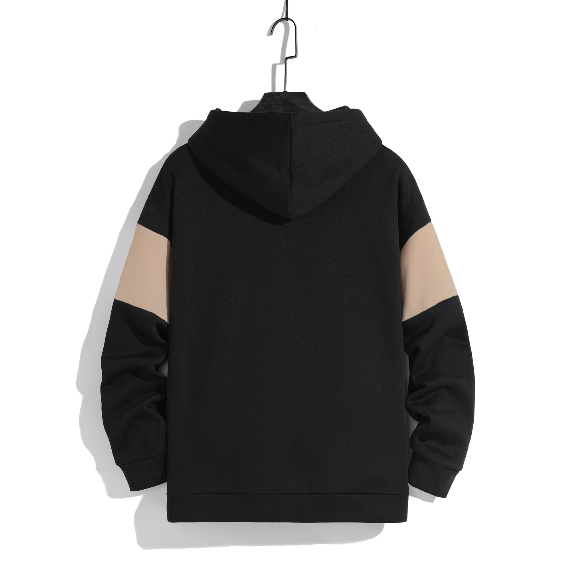Men's patchwork color hoodie light fleece hoodie long sleeve hoodie sports hoodie