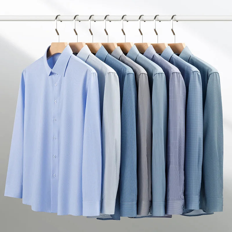 Anti Wrinkle Slim Plaid Shirt