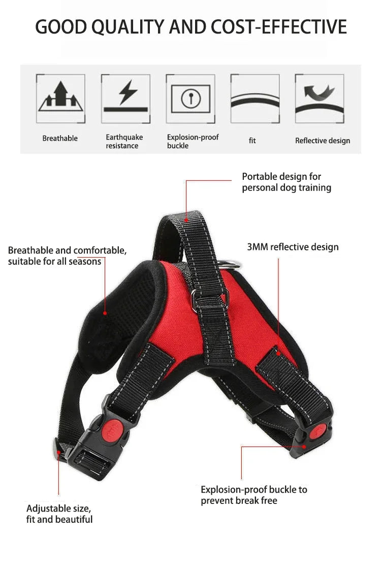 Quick Release Breathable Puppy Harness