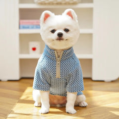 Zipper Ripple Pet Pullover Hoodie