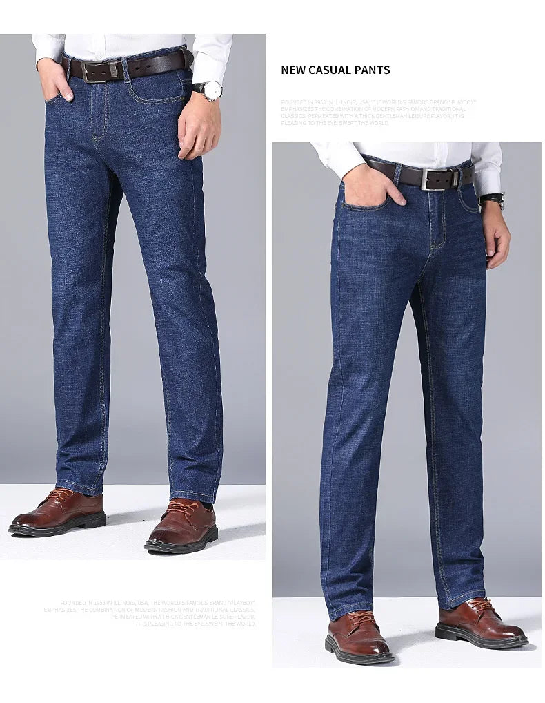 Slim Straight Business Denim