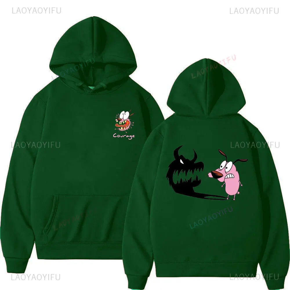 Vintage Cartoon Drop Shoulder Hoodie