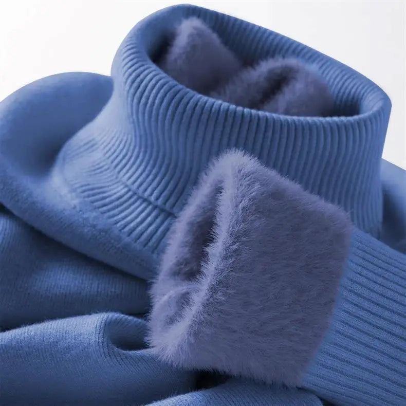 Thermal Fleece High-Neck Men’s Sweater