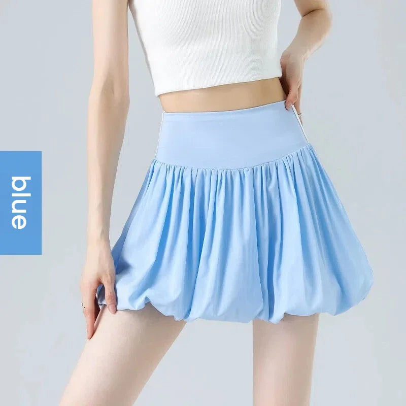 Women‘s Tennis Skirt Summer  High Waist Flared Golf Skirt with Built-in Shorts 2 in 1 Athletic Quick Dry Shorts Skirt Pickleball